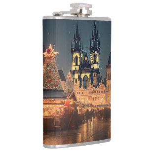 Vinyl Wrapped Flask Prag Flachmann