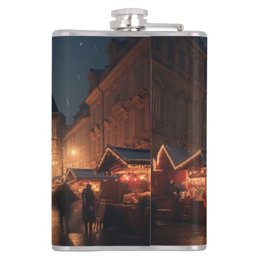 Vinyl Wrapped Flask Prag Flachmann (Rückseite)