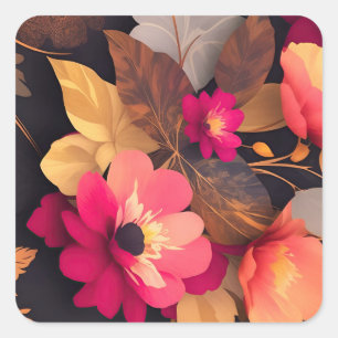 Vinyl Wrapped Flask Quadratischer Aufkleber