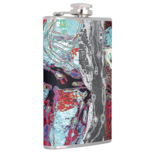 Vinyl Wrapped Flask – Strata Pulse Flachmann (Rechts)