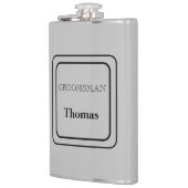 Vinyl Wrapped Flask Trauzeuge Flachmann (Links)