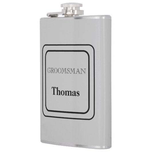 Vinyl Wrapped Flask Trauzeuge Flachmann (Links)