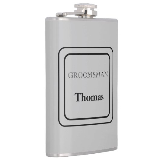 Vinyl Wrapped Flask Trauzeuge Flachmann (Rechts)