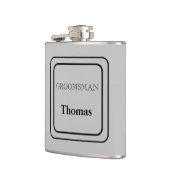 Vinyl Wrapped Flask Trauzeuge Flachmann (Links)