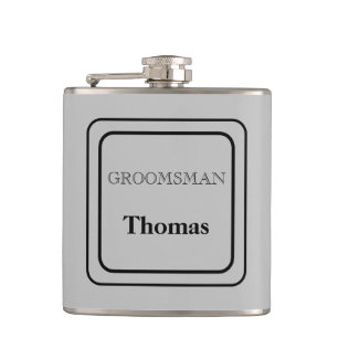 Vinyl Wrapped Flask Trauzeuge Flachmann