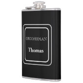 Vinyl Wrapped Flask Trauzeuge Flachmann (Links)