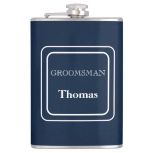 Vinyl Wrapped Flask Trauzeuge Flachmann