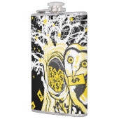 Vinyl Wrapped Flask – Urban Tree Owl & Wealth  Flachmann (Links)
