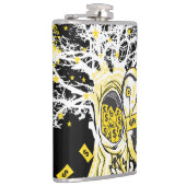 Vinyl Wrapped Flask – Urban Tree Owl & Wealth Flachmann (Rechts)