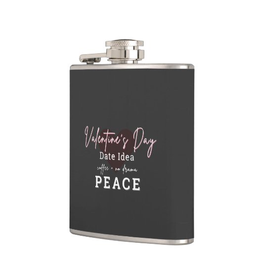 Vinyl Wrapped Flask Valentines Day Peace Flachmann (Links)