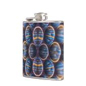 Vinyl Wrapped Flask with Honeycomb Design Flachmann (Links)