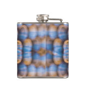 Vinyl Wrapped Flask with Honeycomb Design Flachmann (Rückseite)