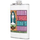 Vinyl Wrapped Flask - WWCC-Landkreis von Santa Bar Flachmann (Links)