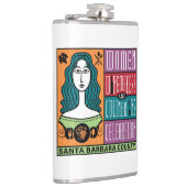 Vinyl Wrapped Flask - WWCC-Landkreis von Santa Bar Flachmann (Rechts)