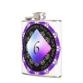 Vinyl Wrapped Flask zum 6. Hochzeitstag Flachmann (Links)