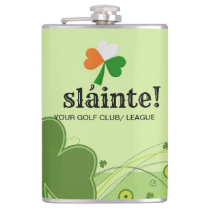 Vinyl Wrapped Kleeblatt Flask Flachmann