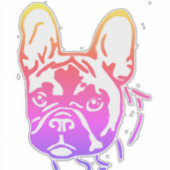 Vinylaufkleber Französische Bulldogge Aufkleber (Vorderseite)