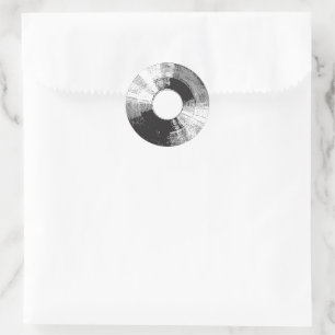 Vinylaufzeichnung Runder Aufkleber