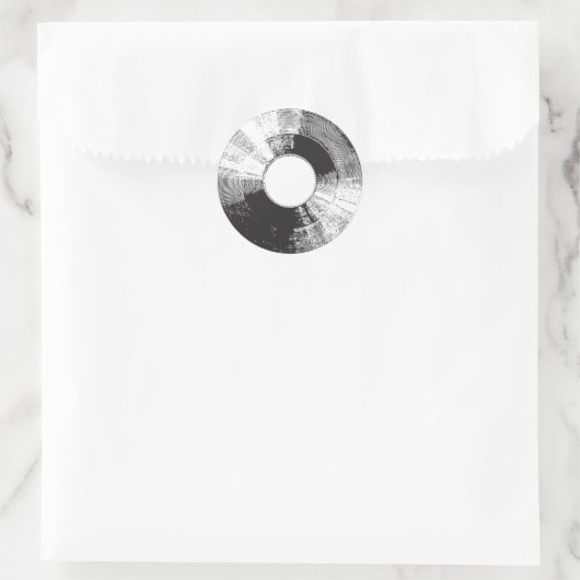 Vinylaufzeichnung Runder Aufkleber (Tasche)