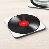 Vinylaufzeichnungs-Untersetzer-Set Getränkeuntersetzer (Linke Seite)
