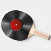 Vinylaufzeichnungshintergrund Tischtennis Schläger (Seitenansicht)