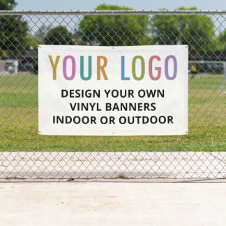 Vinylbanner mit Ösen Außen oder Innen Weiß Banner
