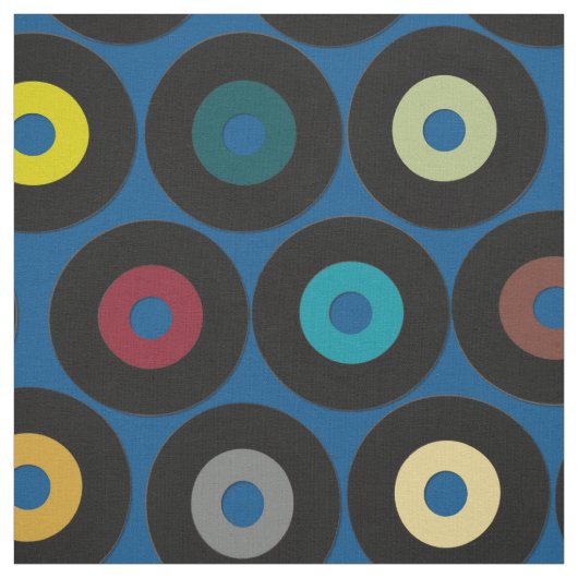 VINYLblau Stoff (Muster)