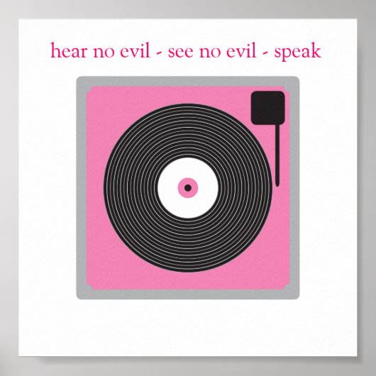 Vinyle-Eye-Poster Poster (Vorne)