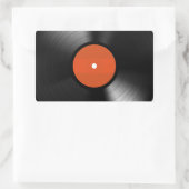 Vinyle Record Rechteckiger Aufkleber (Tasche)