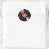 Vinyle Record Runder Aufkleber (Tasche)