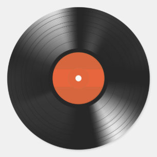 Vinyle Record Runder Aufkleber