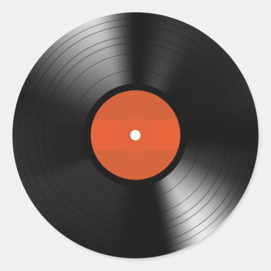 Vinyle Record Runder Aufkleber (Vorderseite)