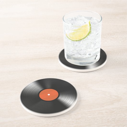 Vinyle Record Sandstein Untersetzer (Seite)