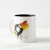 VinylGraffiti Zweifarbige Tasse (Vorderseite Links)