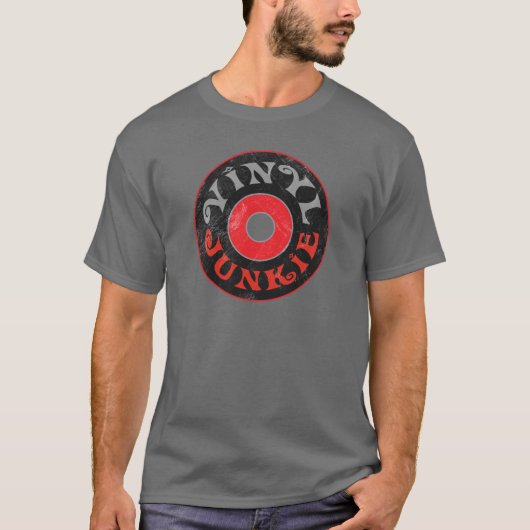 Vinyljunkie T-Shirt (Vorderseite)