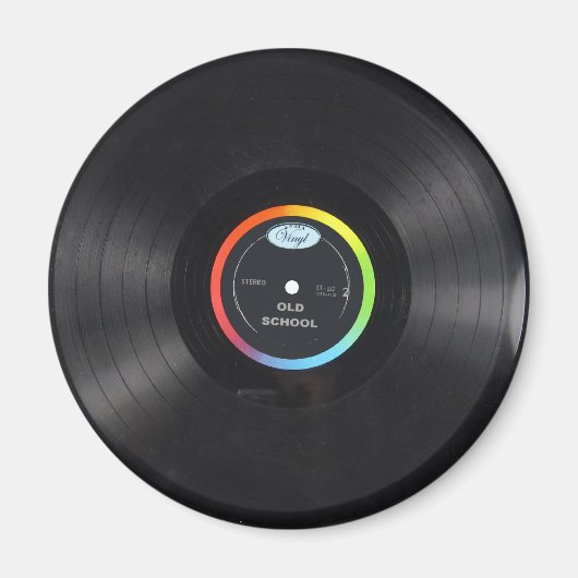 Vinylmagnet der alten Schule Magnet (Vorne)