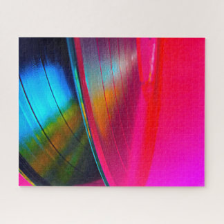VinylPlatten magentarot Puzzle