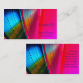 VinylPlatten magentarot Visitenkarte (Vorne/Hinten)