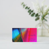 VinylPlatten magentarot Visitenkarte (Stehend Vorderseite)