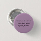 VinylPlatten sind- cool Button (Vorne & Hinten)