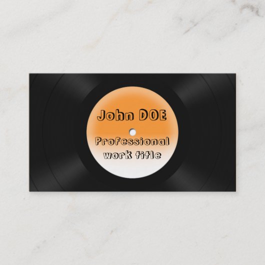 VinylPlatten Visitenkarte (Vorderseite)