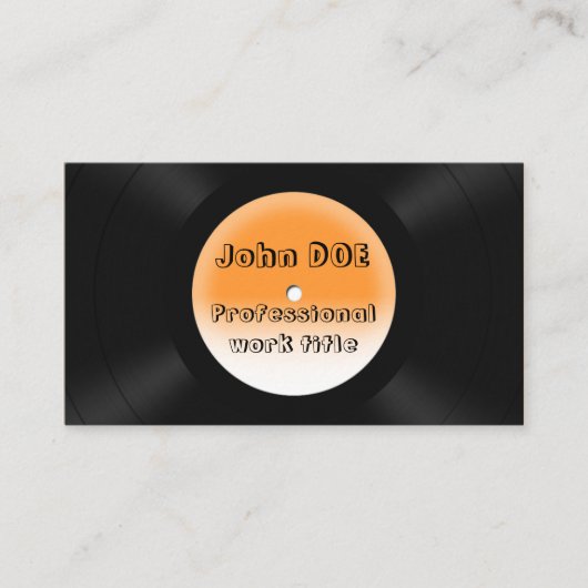 VinylPlatten Visitenkarte (Vorderseite)