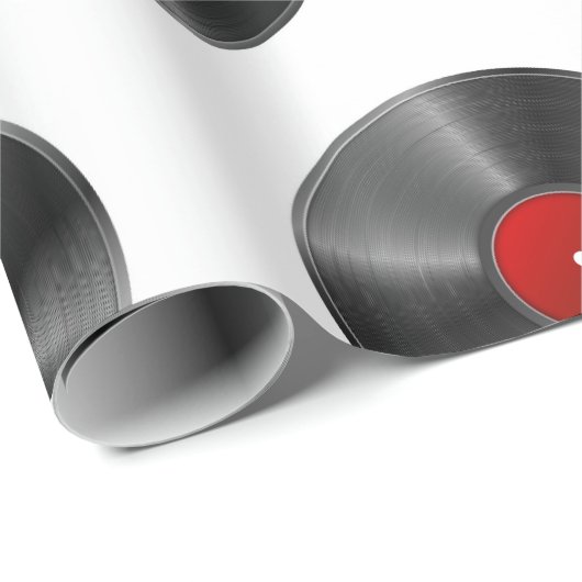 VINYLPlattenen-ENTWURFS-VERPACKUNGS-PAPIER Geschenkpapier (Rolleneckpunkt)