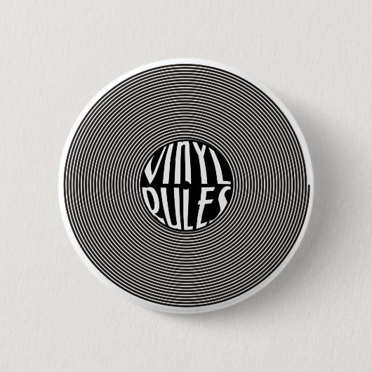 Vinylregeln Button (Vorderseite)