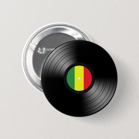 VinylReggae Button (Vorne & Hinten)