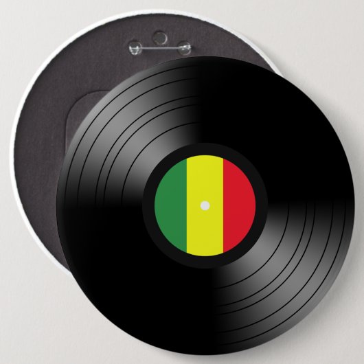 VinylReggae Button (Vorne & Hinten)