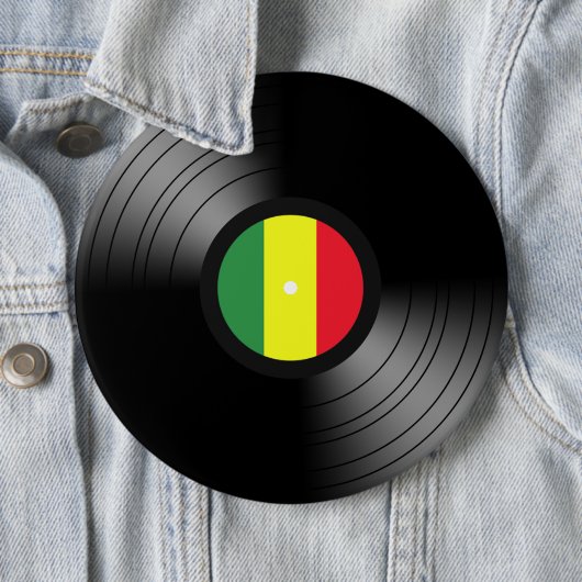 VinylReggae Button (Beispiel)