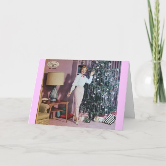 Vinylrekordabdeckungs-Weihnachtskarte Feiertagskarte (Vorderseite)