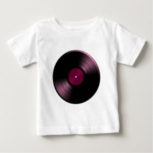 VinylRekordalbum im Rosa Baby T-shirt