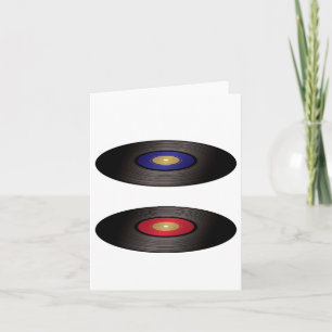 Vinylrekorde Anmerkung Cards Karte